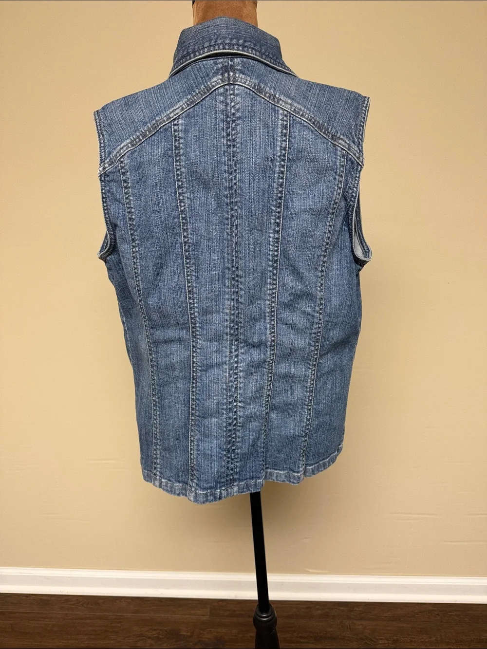 Chicos Classic Blue Denim Vest - Women